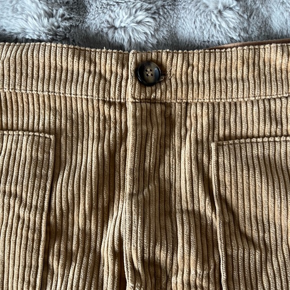 H&M - Corduroy Mini Skirt - Tan (XL/14) - Picture 2 of 3
